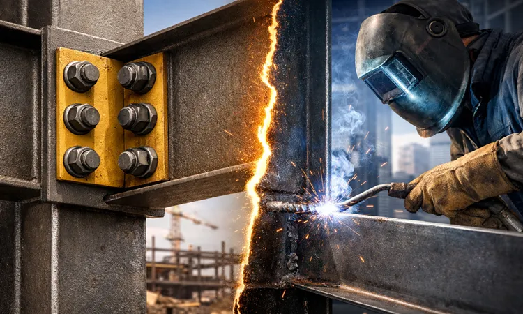 اسکلت پیچ و مهره ای یا جوشی؟ تحلیل مقایسه ای عملکرد، ایمنی و اقتصاد | پرگاس فلز