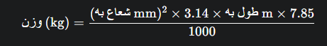 Simple and commonly used formula for calculating rebar weight