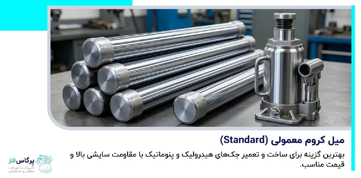 میل کروم معمولی میل کروم معمولی