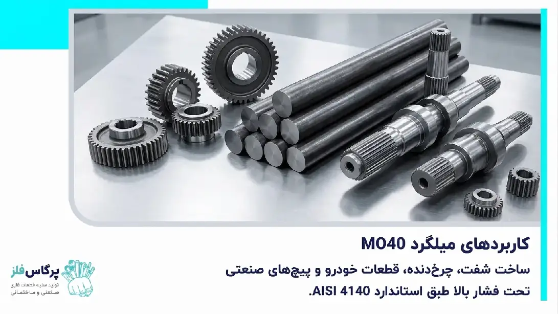 کاربرد میلگرد mo40 کاربرد میلگرد mo40