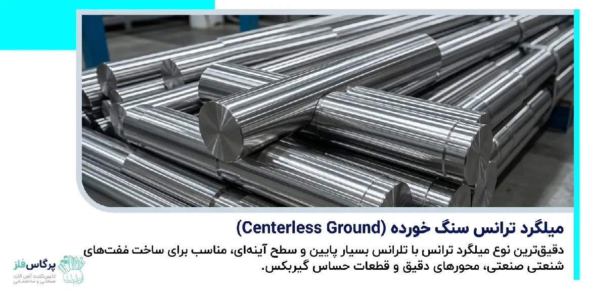 میلگرد ترانس سنگ خورده میلگرد ترانس سنگ خورده